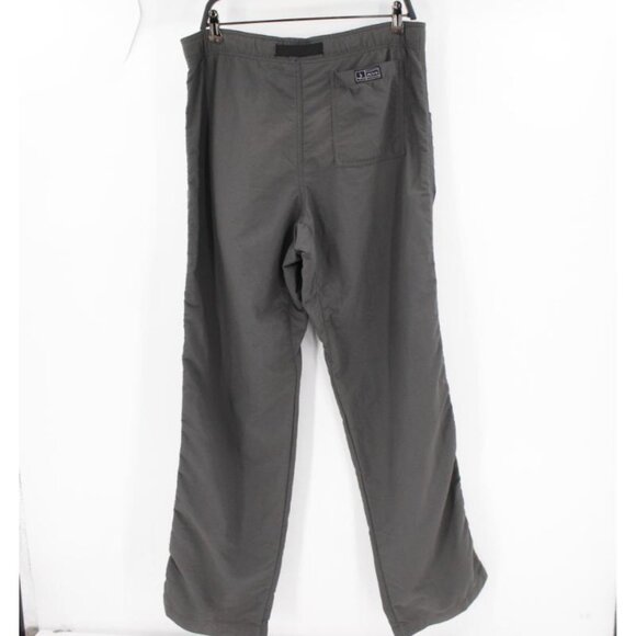 prana pants men's medium 34x32 Ecliptic Gray Pockets Belted Elastic Waist nylon - Picture 5 of 14